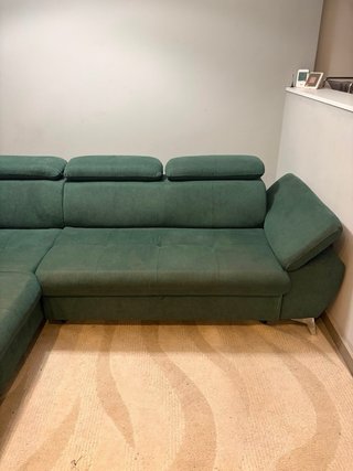 Sofá Cama Verde Tela