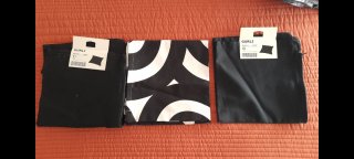 Fundas Cojín IKEA Gurlu y Träkklöver negro/blanco