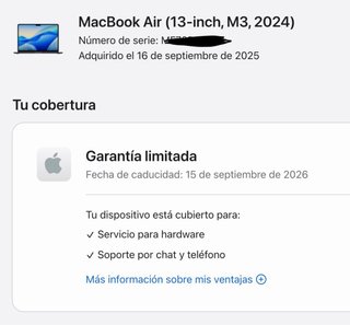 NUEVO Macbook Air M3 13” 256GB