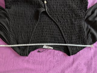 Blusa Negra Fluida Pájaro Loco Talla Única