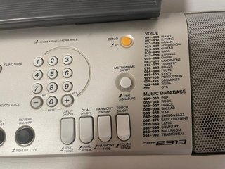Piano Yamaha PSR-E313 61 teclas sensibles al tacto