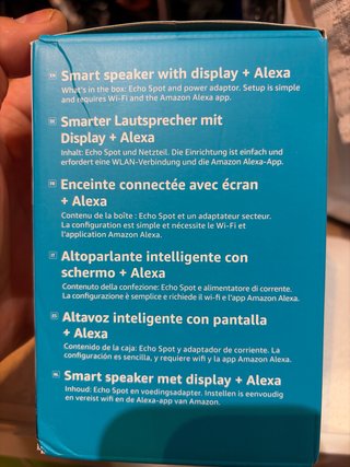 Amazon Echo Spot Glacier White