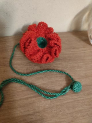 Artesanía Ganchillo Clavel Portadedales