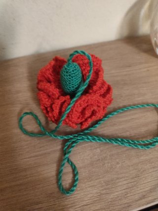 Artesanía Ganchillo Clavel Portadedales