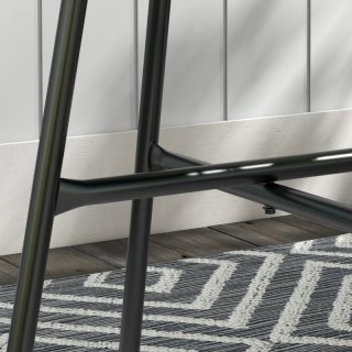 Tavolo ausiliario rotondo in rattan sintetico