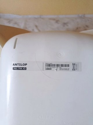 Trona Ikea Antilop con cojín reductor y funda