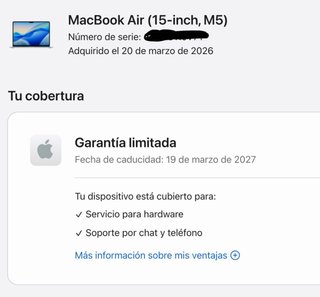 NUEVO Macbook Air M5 15” 1TB
