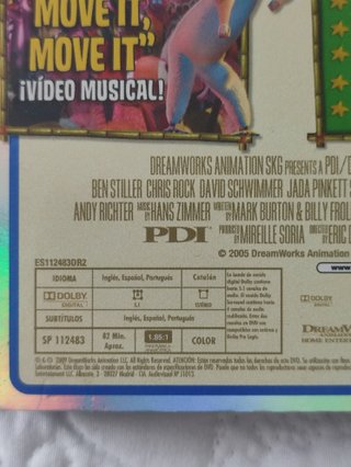 Madagascar DVD Película Infantil Español