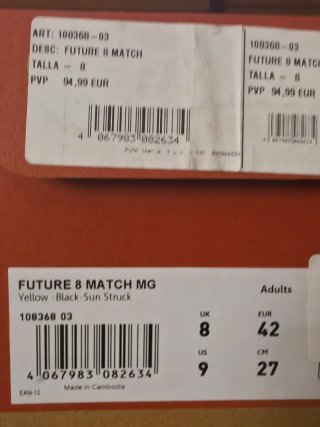 Botas Fútbol Puma Future 8 Match MG Hombre