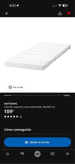 Cama infantil IKEA blanca