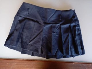 Falda tablas colegiala Y2K negra