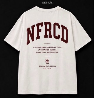 Camiseta Oversize blanca NFRCD & Hanger