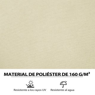 Paredes laterales carpa Outsunny 3x3 Beige