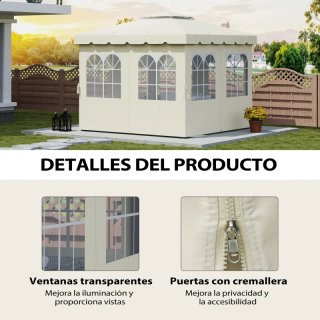 Paredes laterales carpa Outsunny 3x3 Beige