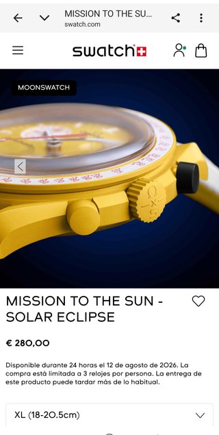 Swatch Moonswatch Solar Eclipse Ed. Limitada