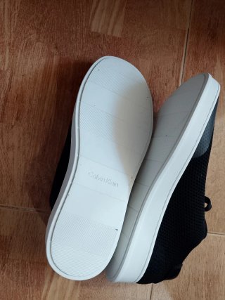Zapatillas Calvin Klein Mujer Negras Blancas