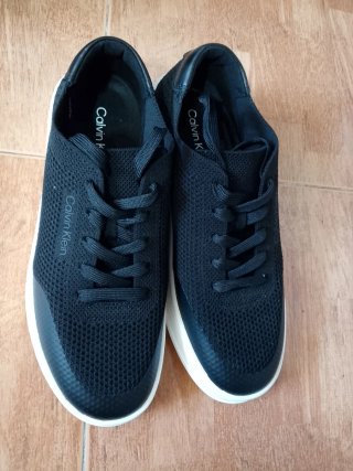 Zapatillas Calvin Klein Mujer Negras Blancas