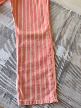 Pantalón Zara rayas rosa y blanco Talla M
