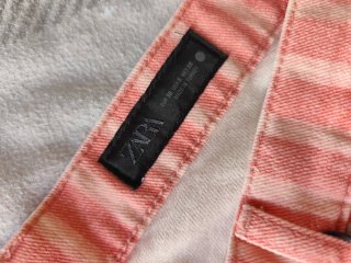 Pantalón Zara rayas rosa y blanco Talla M