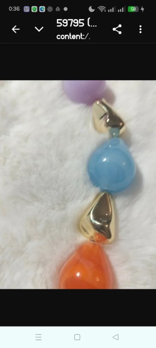 Collar piedras diseño colores oro