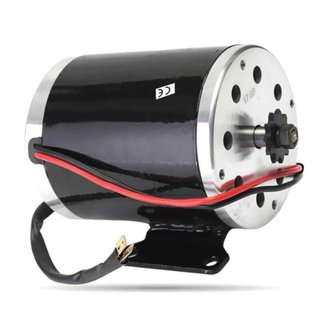 Motor Eléctrico Negro con Piñón mini quad