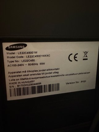 Televisor Samsung 22 pulgadas Negro