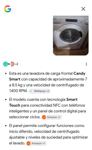 Lavadora Candy Smart 7-8.5kg 1400RPM NFC