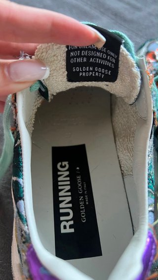 Golden Goose Running Sole Multicolor/Plata