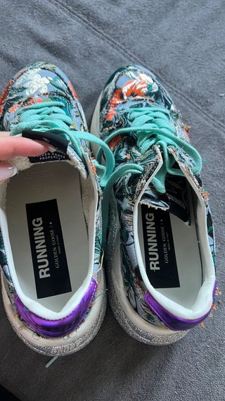 Golden Goose Running Sole Multicolor/Plata