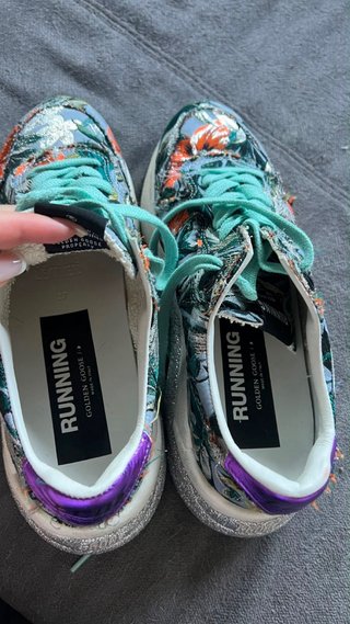 Golden Goose Running Sole Multicolor/Plata