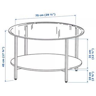 Mesa de centro redonda IKEA