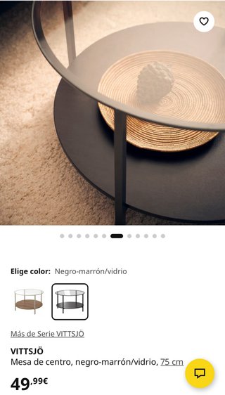 Mesa de centro redonda IKEA