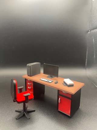 Escritorio oficina escala 1:18