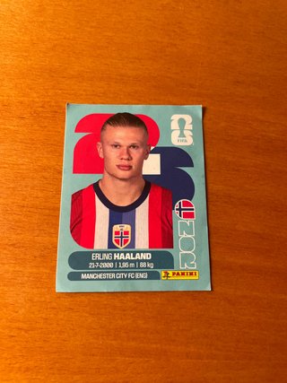 Cromo Erling Haaland Panini Mundial 2026