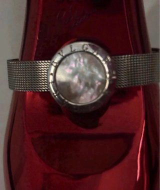 Pulsera plateada acero mujer