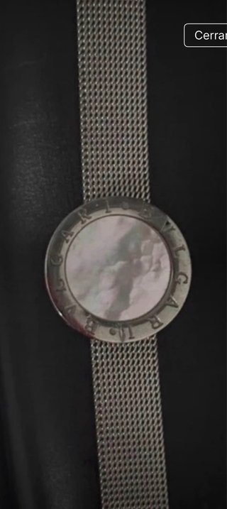 Pulsera plateada acero mujer