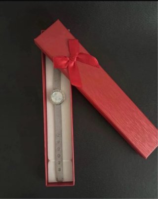 Pulsera plateada acero mujer