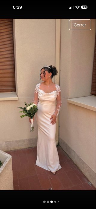 Vestido de novia con encaje