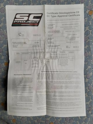 Tubo de escape SC Project GP M2 Homologado