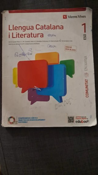 LLENGUA CATALANA I LITERATURA 1 BL (COMUNITAT EX)