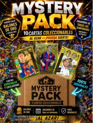 Mystery Pack Carte Calcio 3 per Confezione