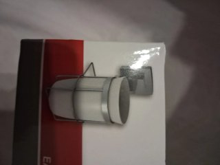 Soporte vaso baño plastico y metal (Ref 2)