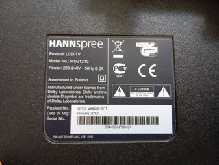 Placa T-Con Samsung TV Hannspree HSG 1210