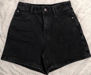 Shorts vaqueros negros