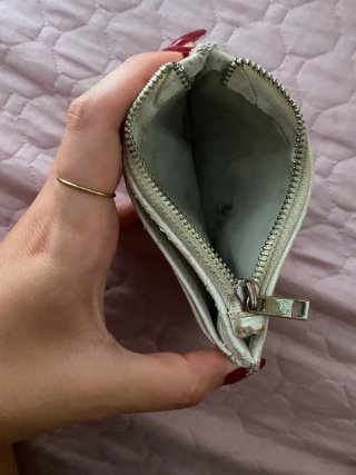 Set borsa spalla e portafoglio effetto coccodrillo