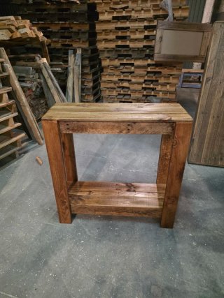 Mueble recibidor madera reciclada roble