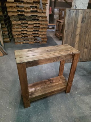 Mueble recibidor madera reciclada roble