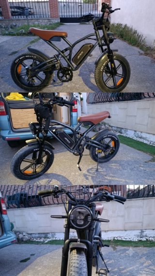 Bici Eléctrica Fat Bike Negra