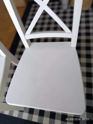 Sillas Rosentorp IKEA Madera Blanca, lote de dos.