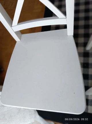 Sillas Rosentorp IKEA Madera Blanca, lote de dos.